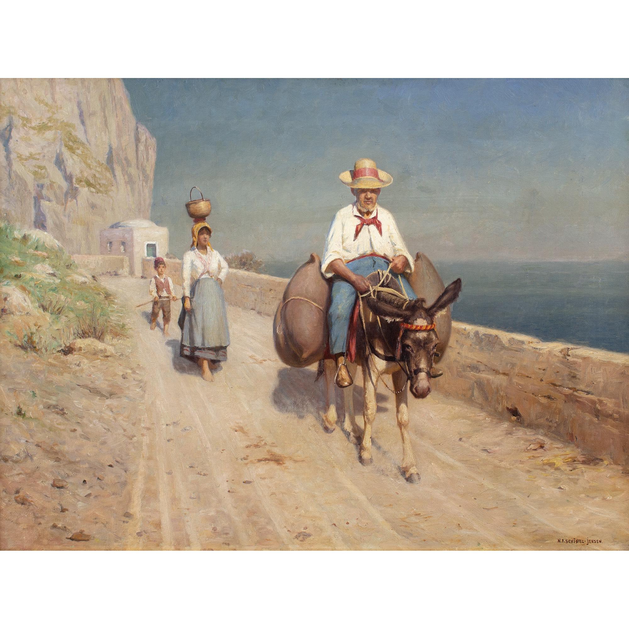 Niels Frederik Schiøttz-Jensen, Reisende Familie, Capri im Angebot 1
