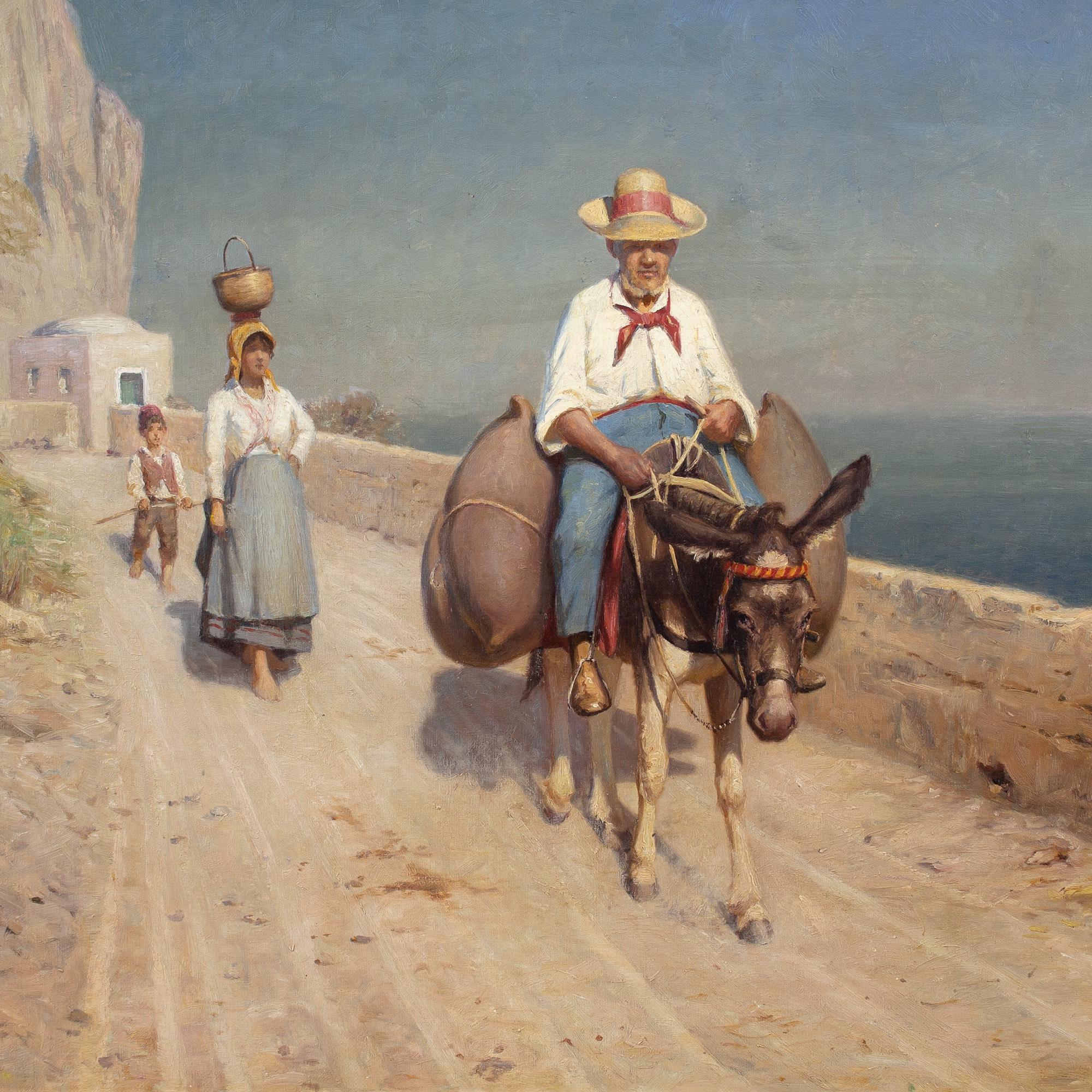 Niels Frederik Schiøttz-Jensen, Reisende Familie, Capri im Angebot 4