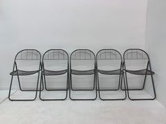 Niels Gammelgaard for Ikea grey wire chair , 1970’s