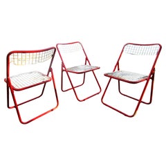 Ted Net Folding Chairs Niels Gammelgaard Ikea Sweden 1970's