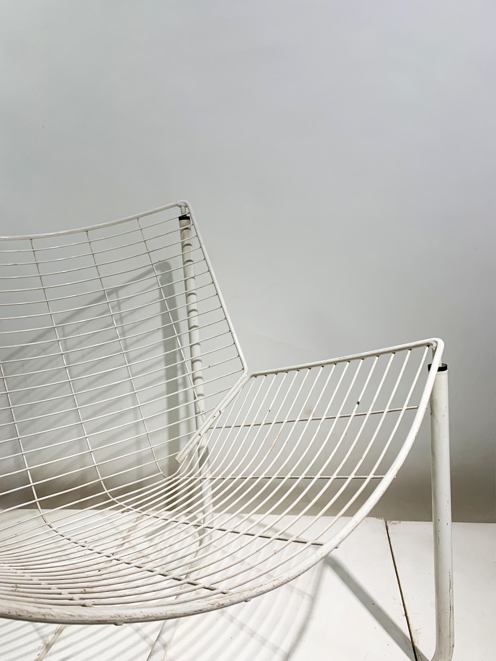 Niels Gammelgaard JÄRPEN Easy Chair für IKEA, Weißer pulverbeschichteter Stahl, 1983 im Angebot 5