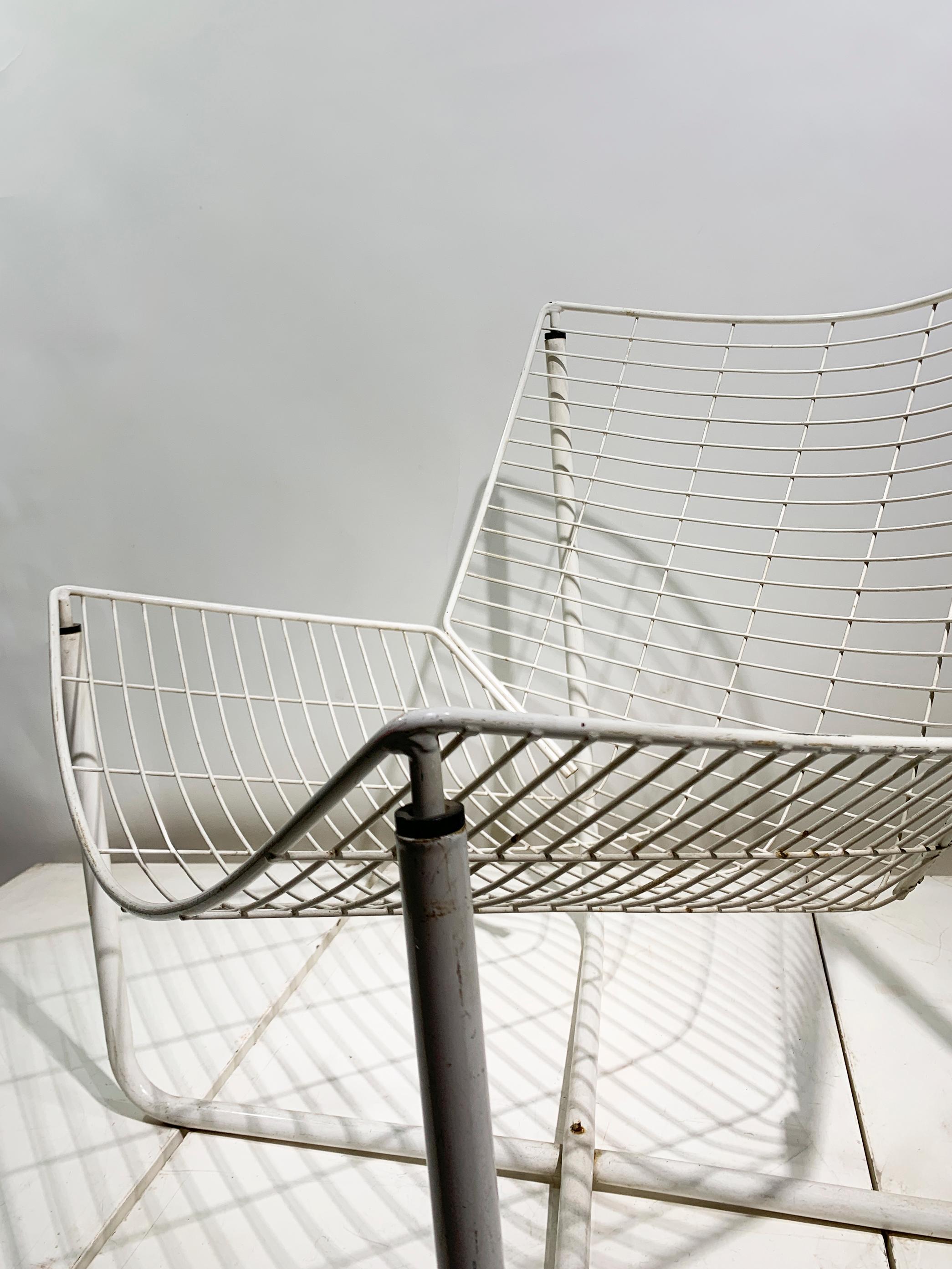Niels Gammelgaard JÄRPEN Easy Chair für IKEA, Weißer pulverbeschichteter Stahl, 1983 im Angebot 6