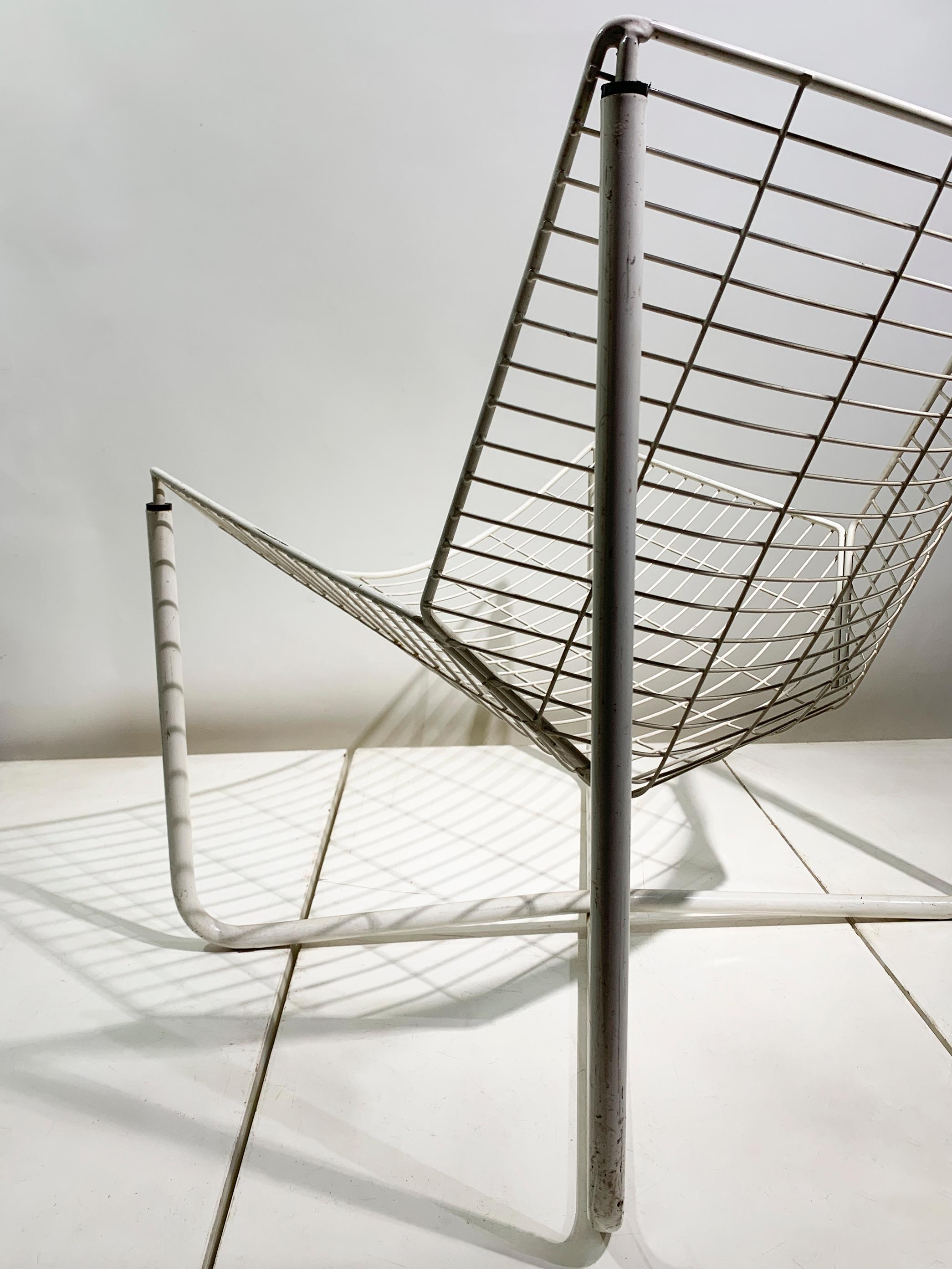 Niels Gammelgaard JÄRPEN Easy Chair für IKEA, Weißer pulverbeschichteter Stahl, 1983 (Pulverbeschichtet) im Angebot