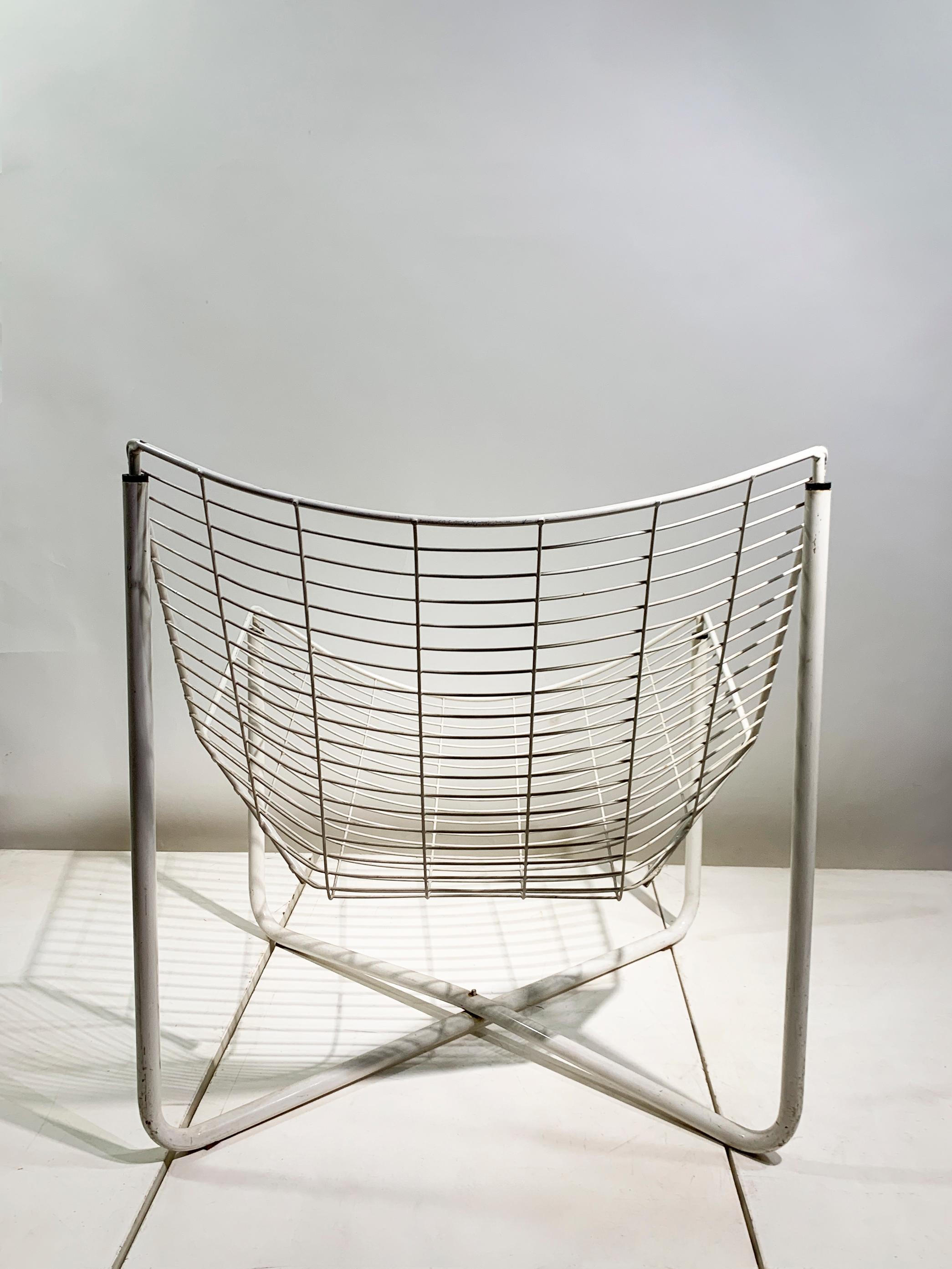 Niels Gammelgaard JÄRPEN Easy Chair für IKEA, Weißer pulverbeschichteter Stahl, 1983 im Angebot 2