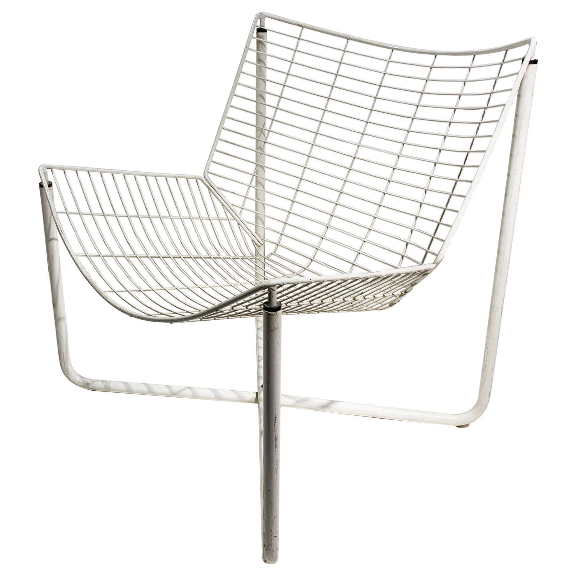 Niels Gammelgaard Sillón JÄRPEN para IKEA, Acero recubierto de polvo blanco, 1983
