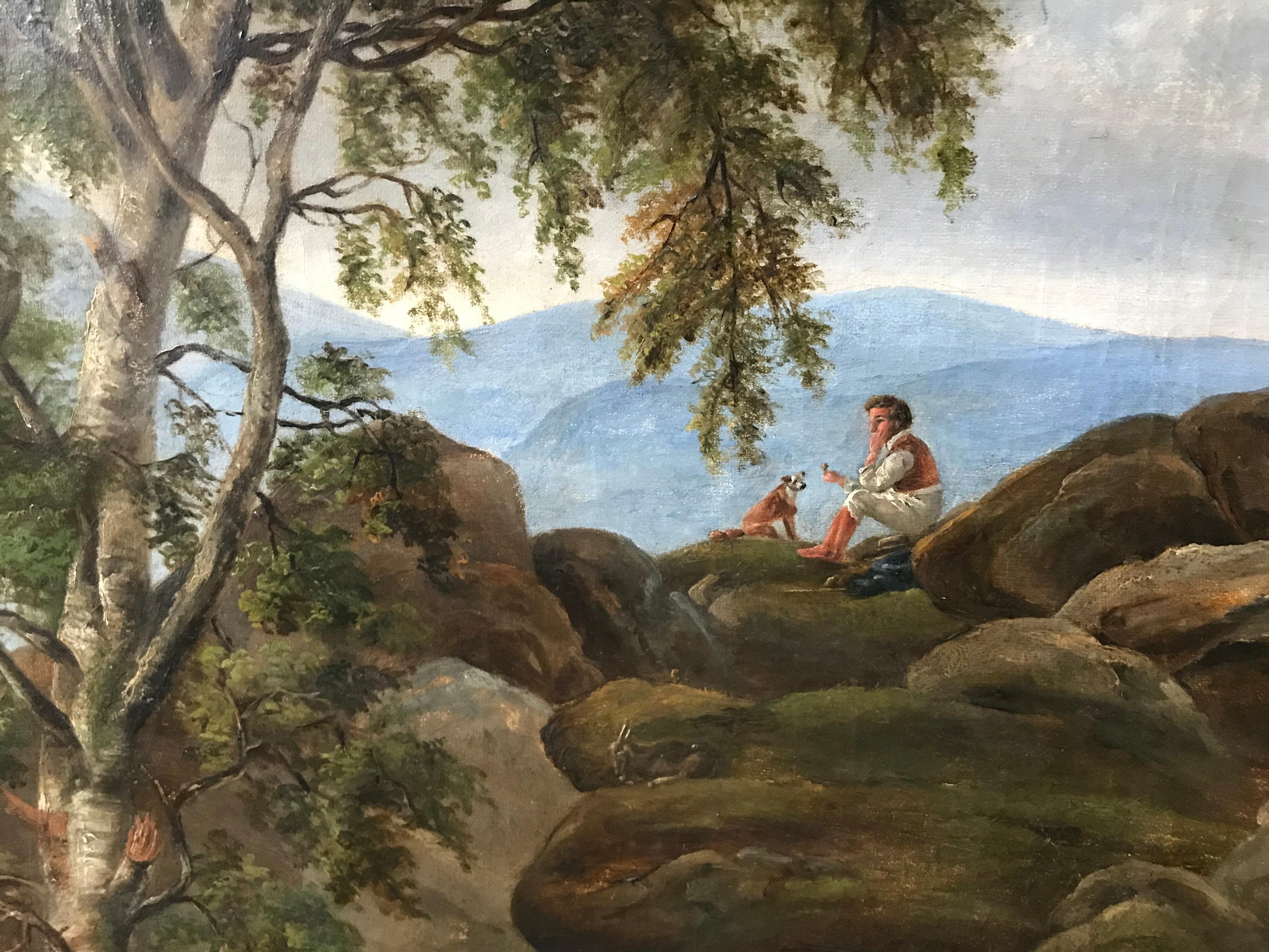 Romantic Mountain View  - Painting by Niels Grønbek  Rademacher 