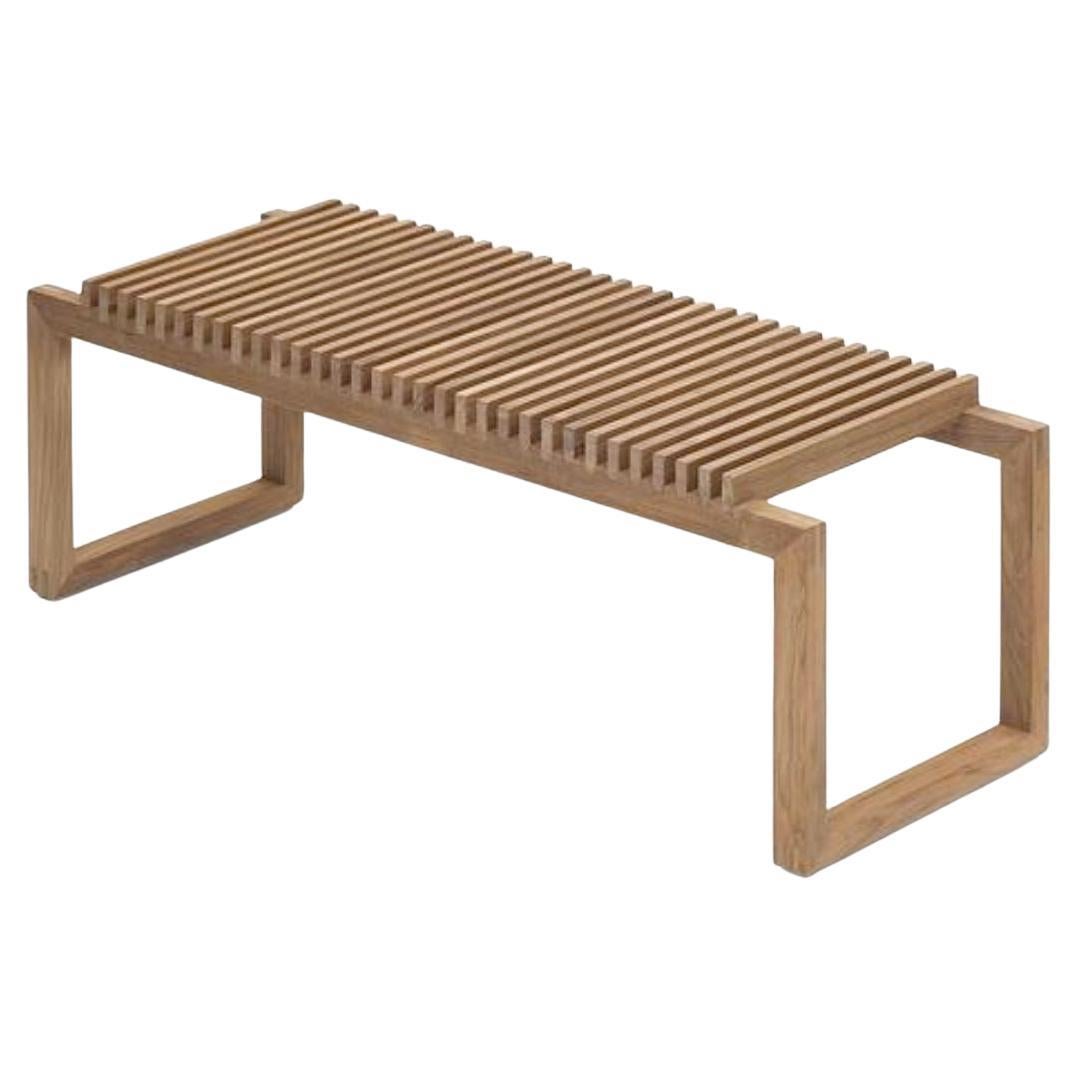 Niels Hvass Outdoor 'Cutter' Bench in Black Stained Oak for Skagerak For Sale 2