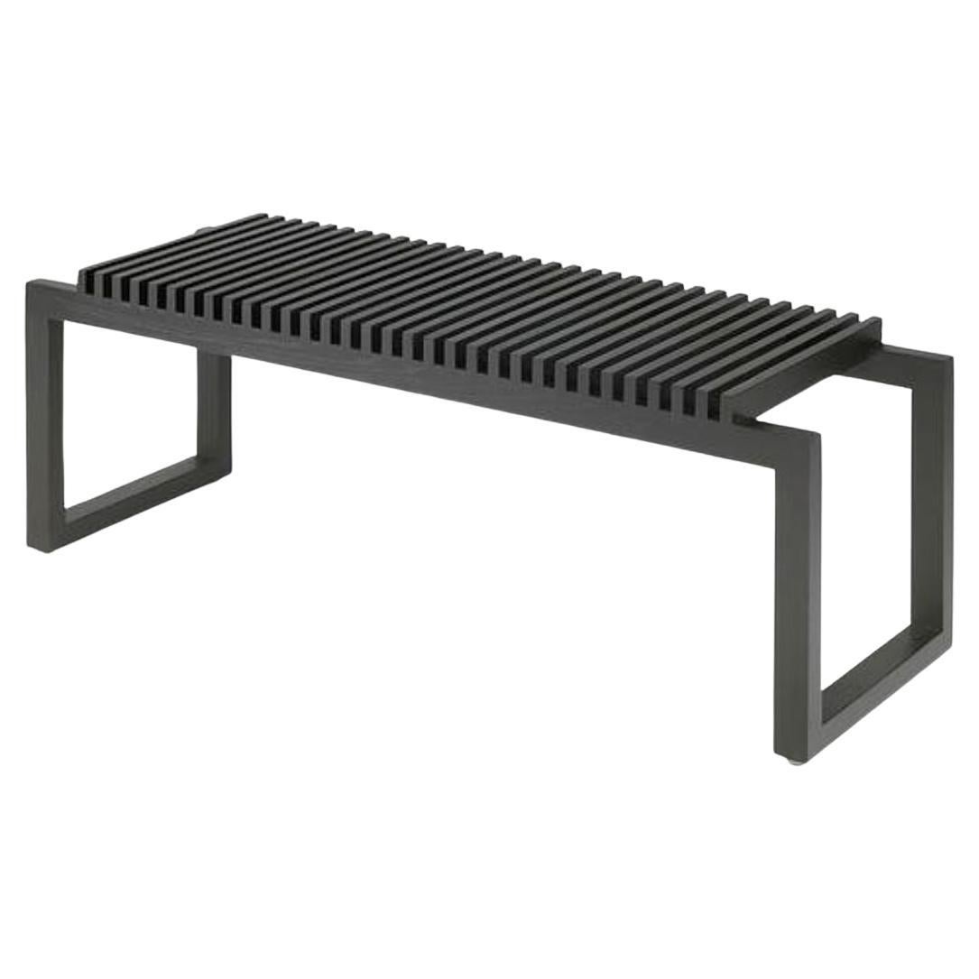 Niels Hvass Outdoor 'Cutter' Bench in Black Stained Oak for Skagerak For Sale