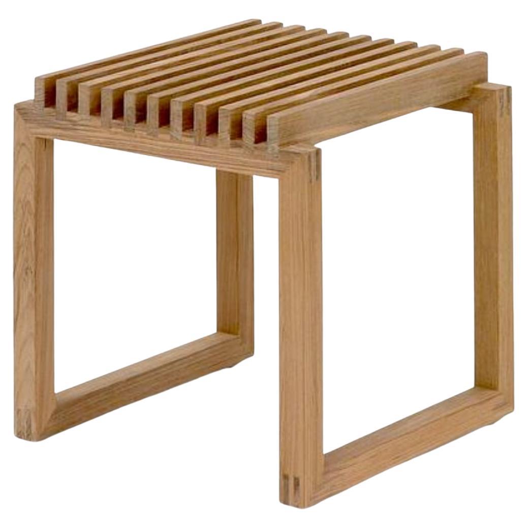 Niels Hvass Outdoor 'Cutter' Stool in FSC Certified Teak for Skagerak For Sale