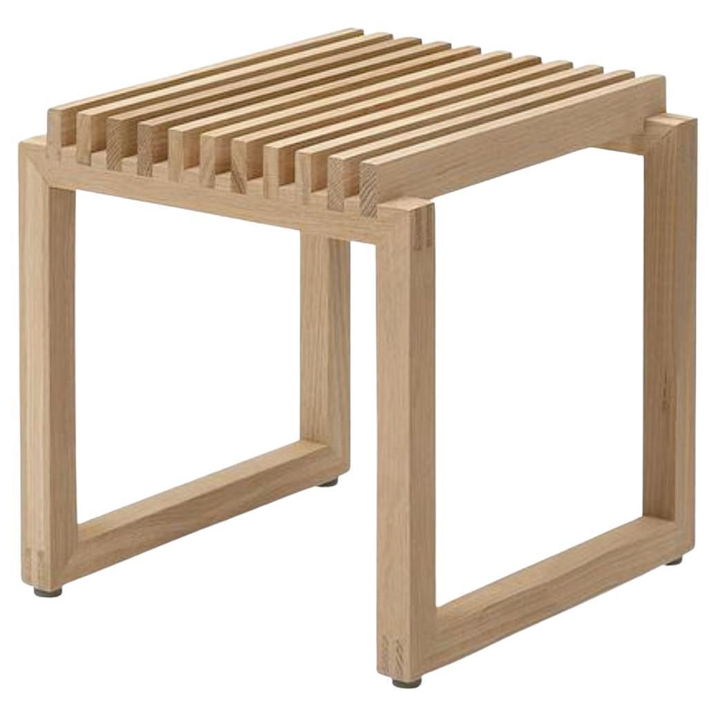 Niels Hvass Outdoor 'Cutter' Stool in Natural Oak for Skagerak For Sale