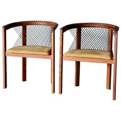 Niels Jorgen Haugesen, "String" Chairs, a Pair