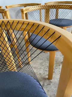 Niels Jorgen String Esszimmerstühle 6er Set Dänisch Modern