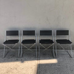 Niels Jørgen Haugesen for Hybodan Set of 4 Stacking X-Line Chairs