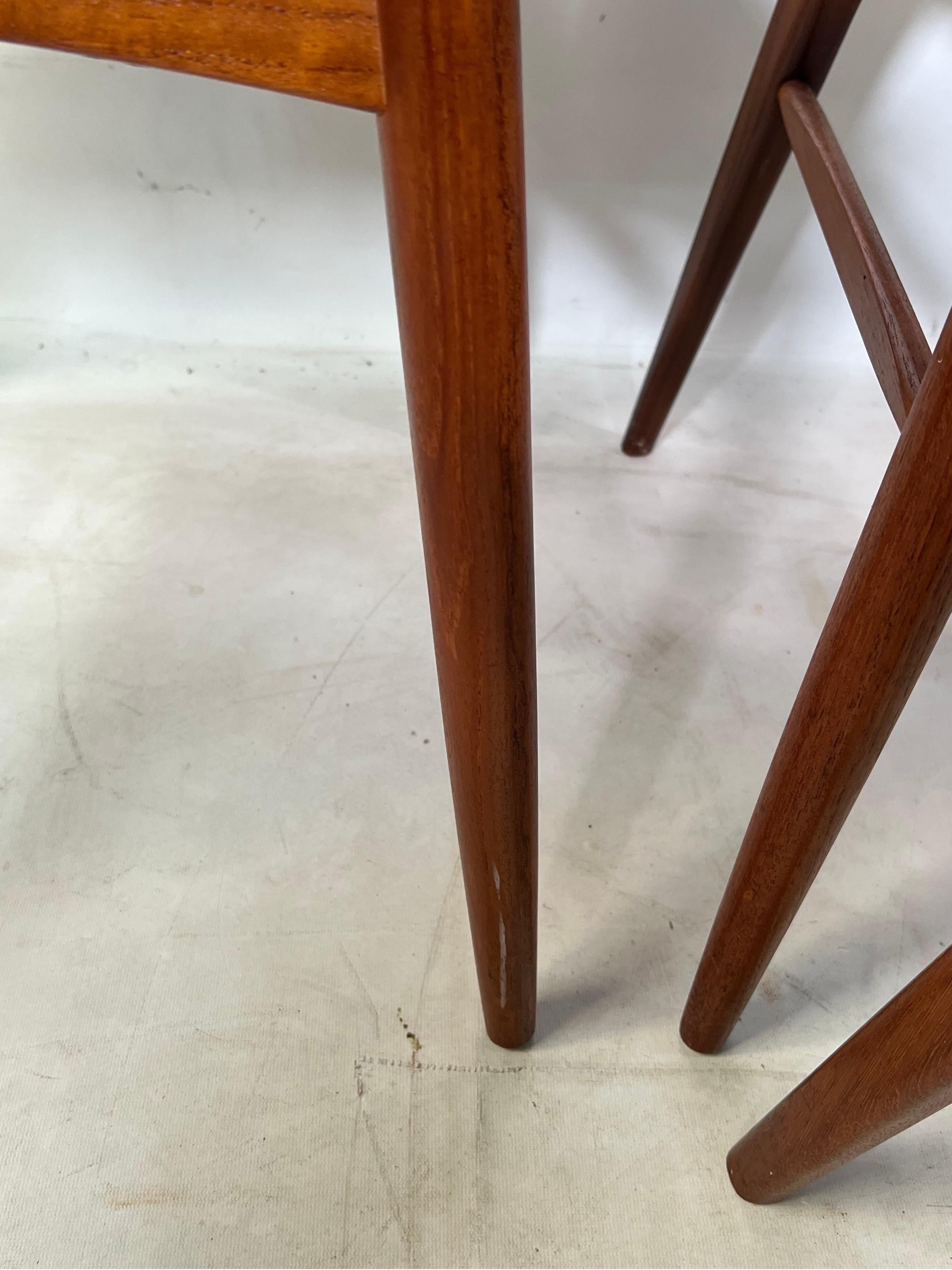 Niels Koefed for Koefeds Hornslet Eva Teak Dining Chairs, Set of 6 In Good Condition In Esperance, NY