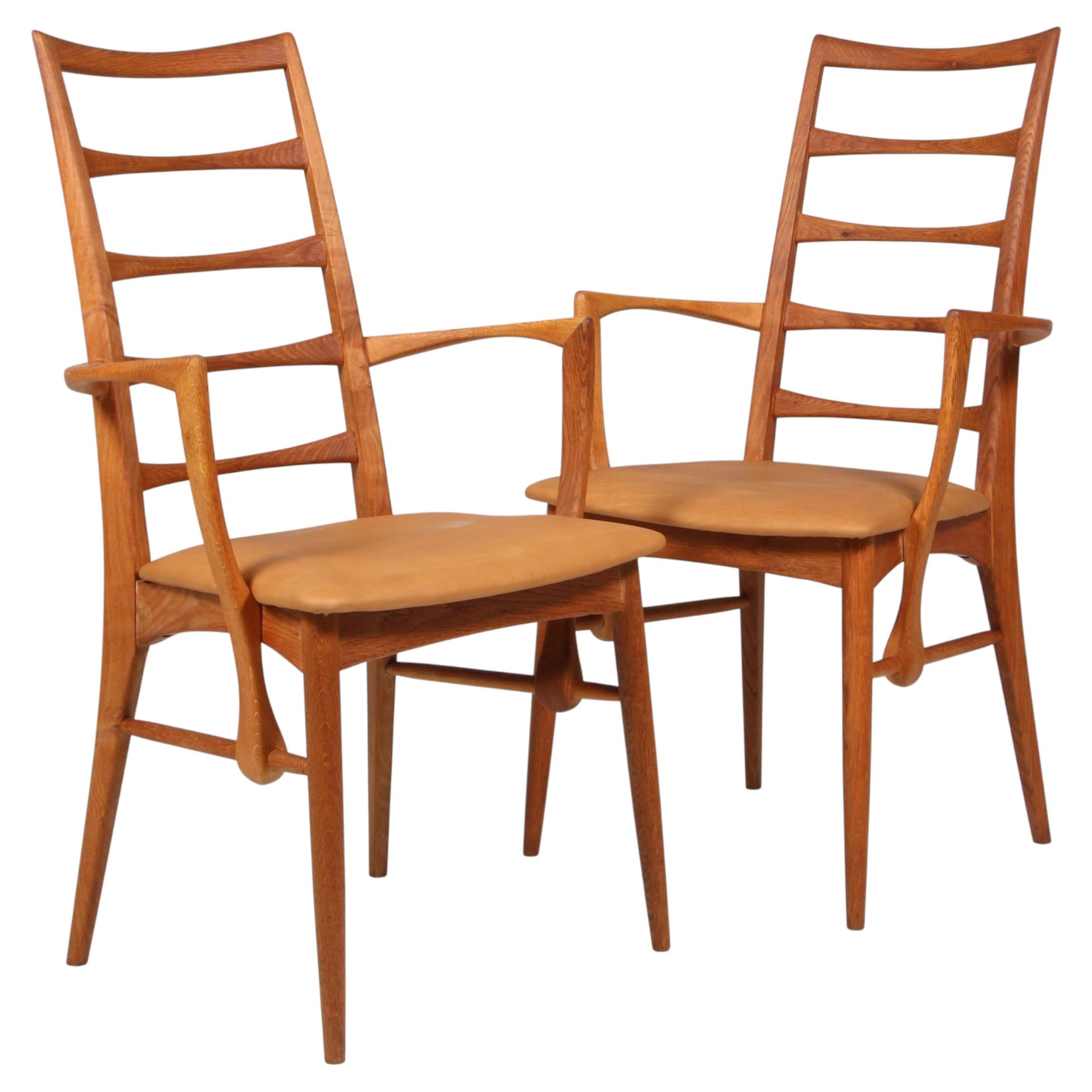 Niels Koefoed Armchair, Model "Lis", oak, 1960s