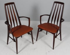 Niels Koefoed Armchairs, Model "Eva", Mahogany, 1960s