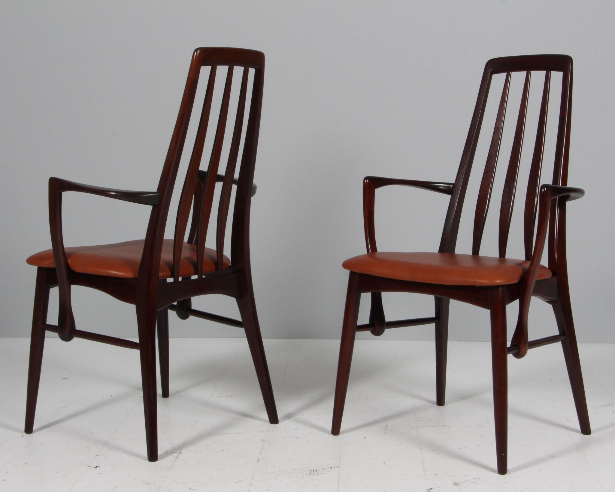 Leather Niels Koefoed Armchairs, Model 