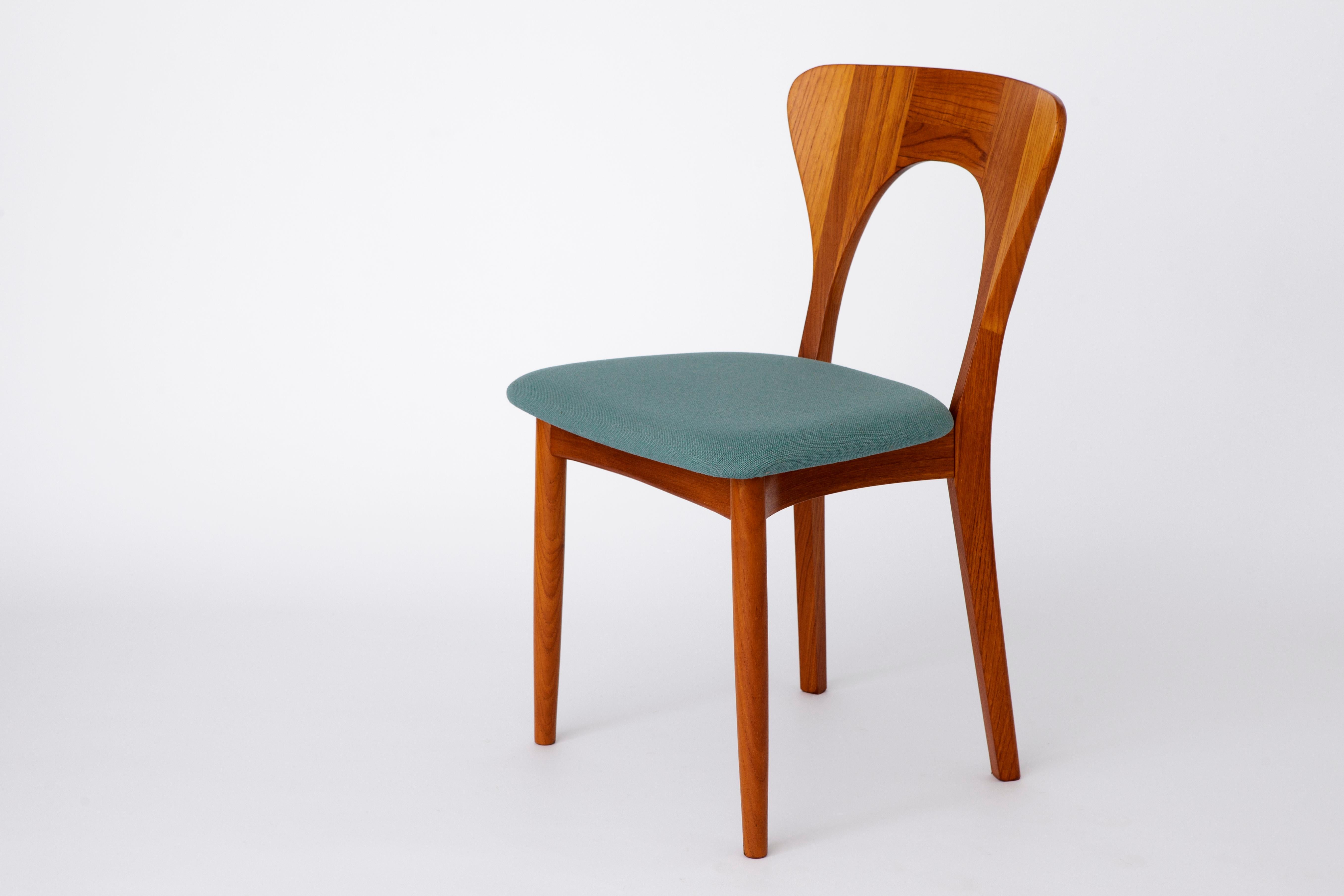 Polished Niels Koefoed chair 1960s, model Peter, Teak, Vintage