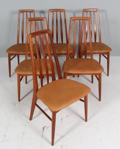 Niels Koefoed Dining Chairs, Model "Eva", mahogany, 1960s