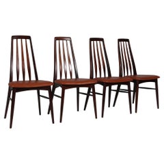 Niels Koefoed Dining Chairs, Model "Eva", mahogany, 1960s