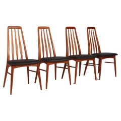 Niels Koefoed Dining Chairs, Model "Eva", Teak, 1960s