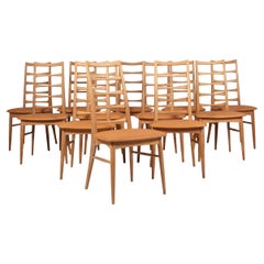 Sillas de comedor Niels Koefoed, Model "Lis", años 60