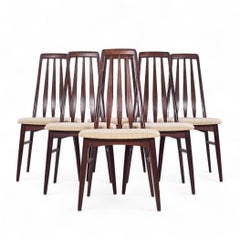 Niels Koefoed Eva Mid Century Danish Rosewood Dining Chairs - Set of 6
