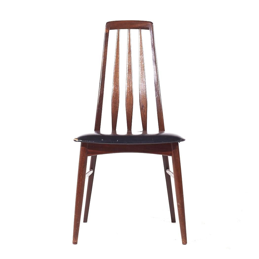 Late 20th Century Niels Koefoed Eva Mid Century Danish Rosewood Dining Chairs - Set of 6 For Sale