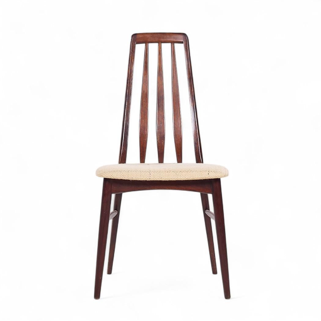 Niels Koefoed Eva Mid Century Danish Rosewood Dining Chairs - Set of 6 Bon état - En vente à Countryside, IL