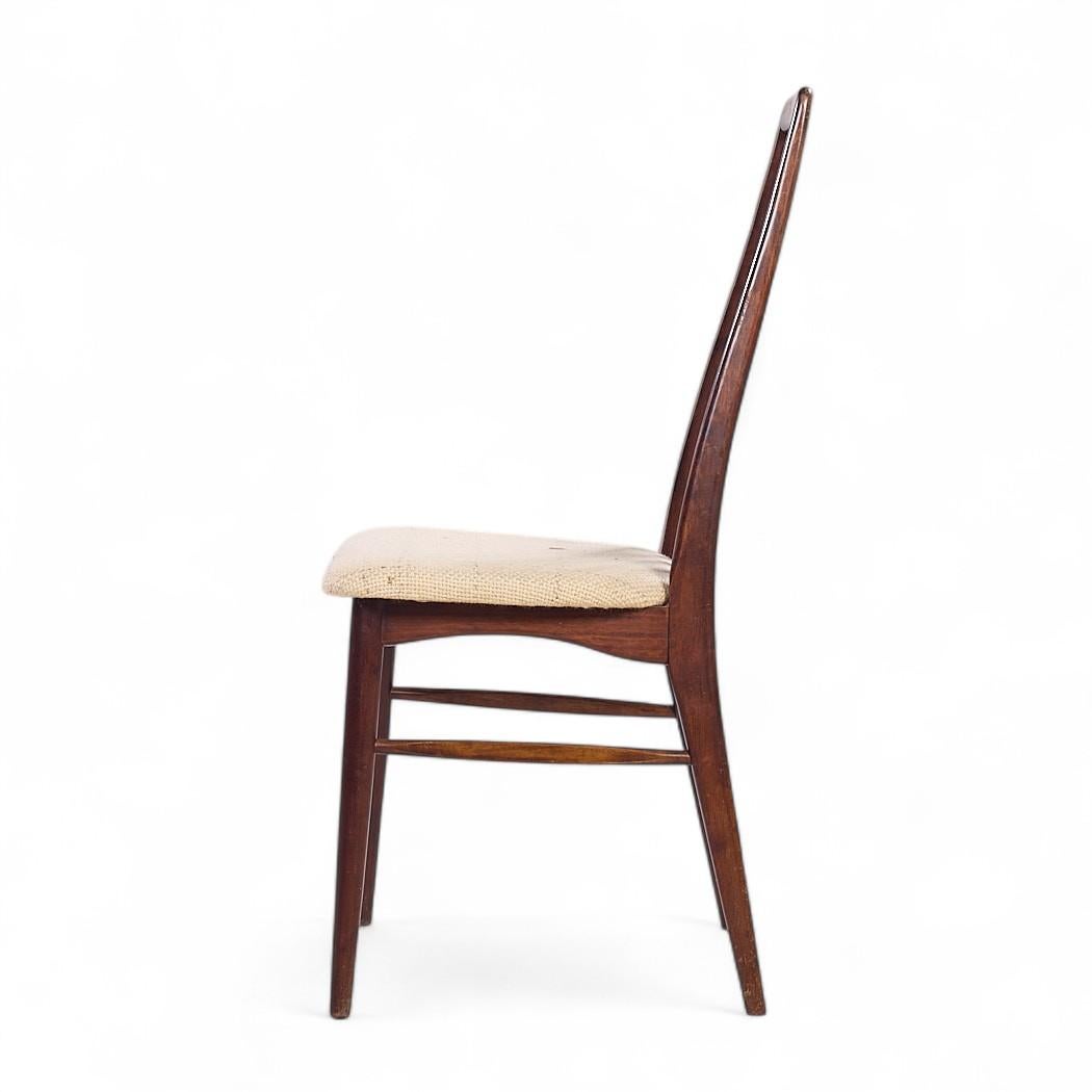 20ième siècle Niels Koefoed Eva Mid Century Danish Rosewood Dining Chairs - Set of 6 en vente