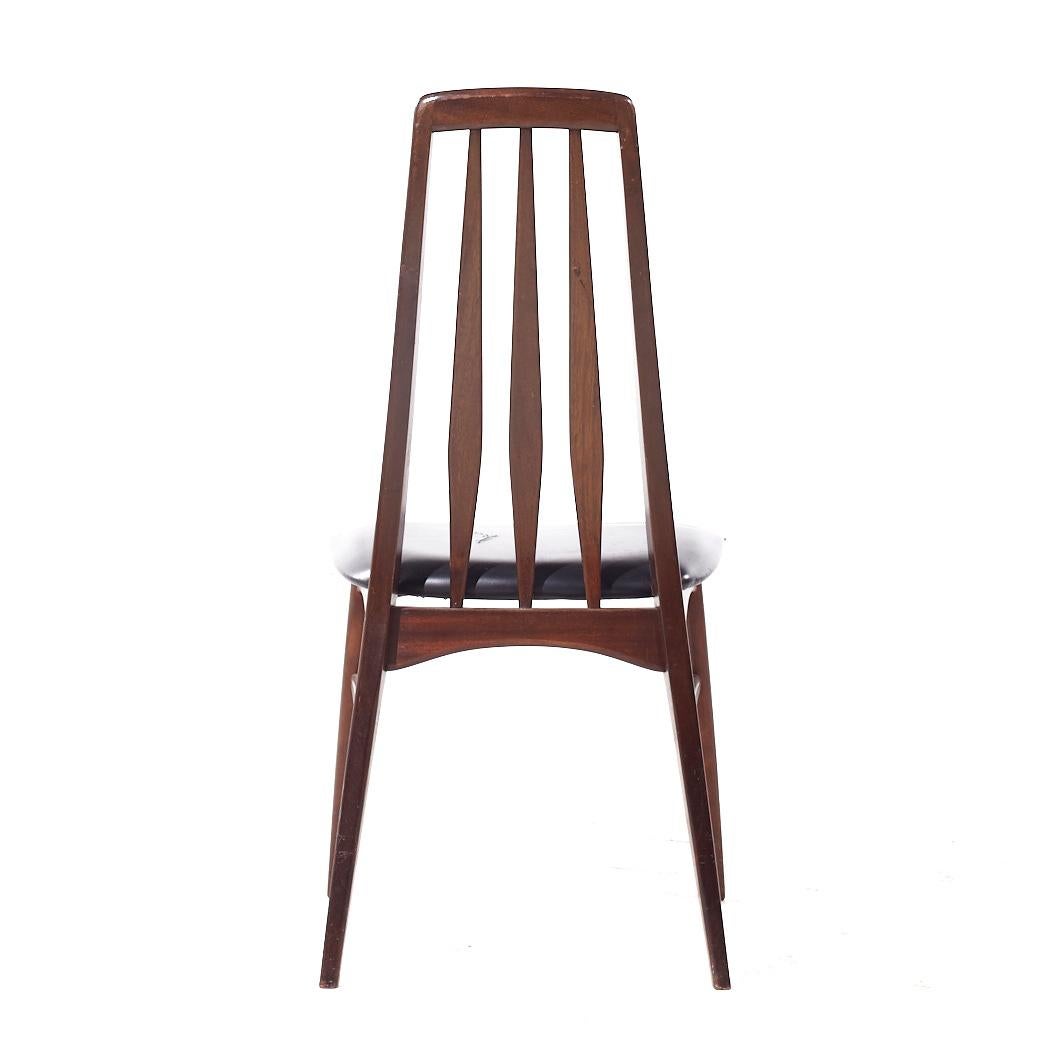 Niels Koefoed Eva Mid Century Danish Rosewood Dining Chairs - Set of 6 For Sale 2
