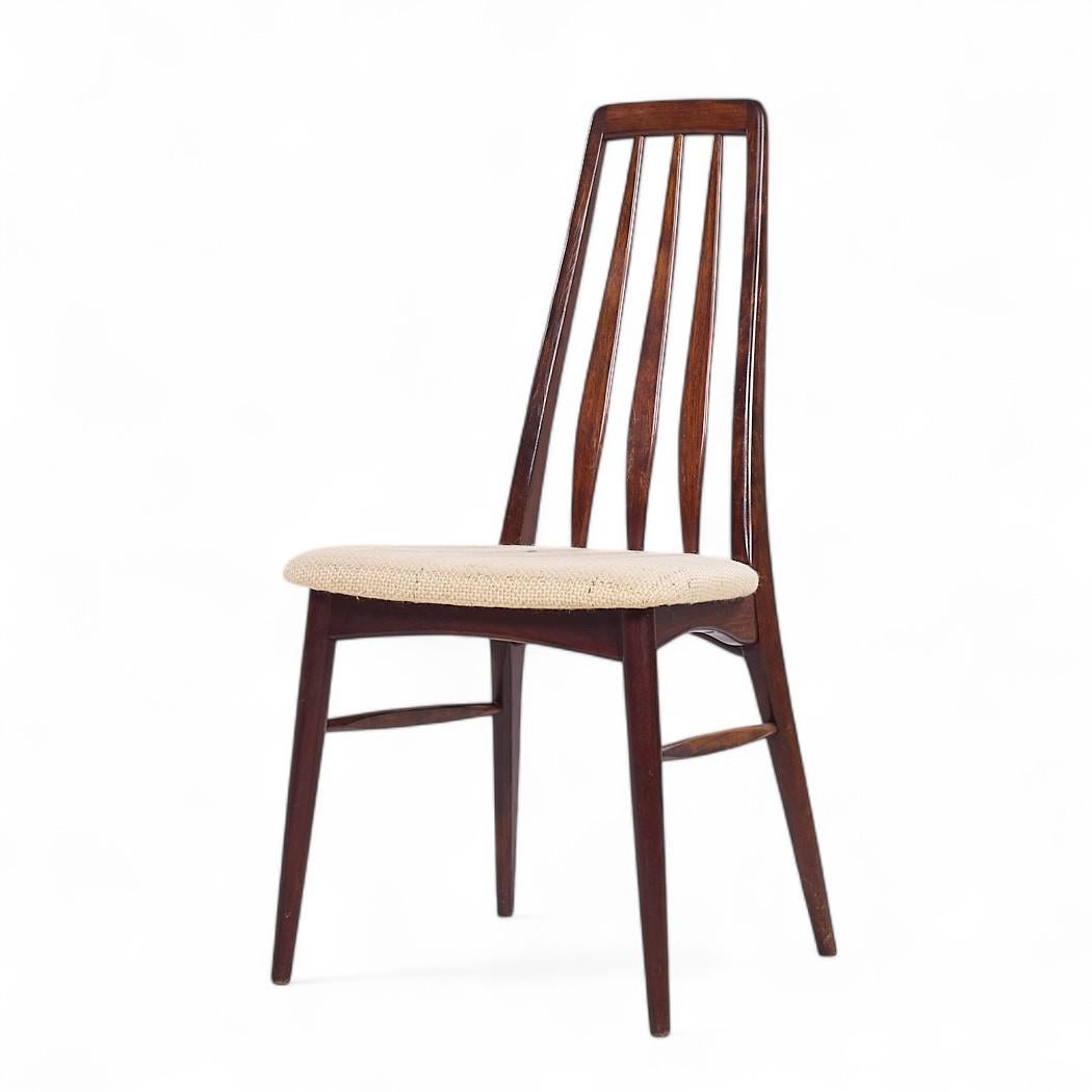 Niels Koefoed Eva Mid Century Danish Rosewood Dining Chairs - Set of 6 en vente 2