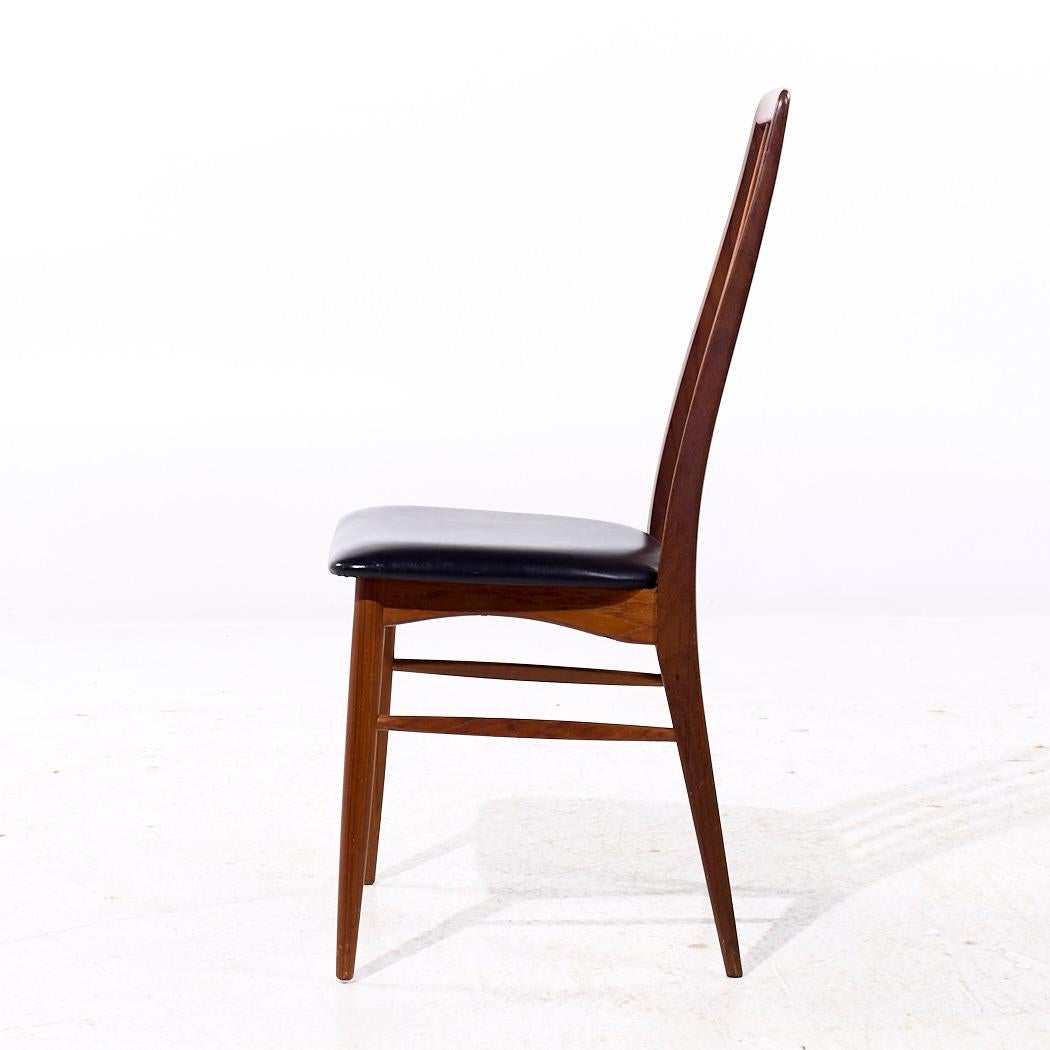 Niels Koefoed Eva Mid Century Danish Teak Dining Chairs - Set of 6 For Sale 1