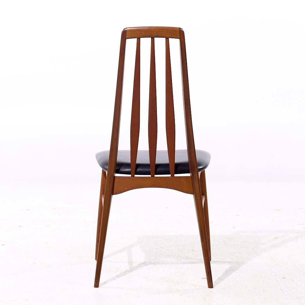 Niels Koefoed Eva Mid Century Danish Teak Dining Chairs - Set of 6 For Sale 2