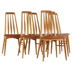 Niels Koefoed Eva Mid Century Danish Teak Dining Chairs – Set of 6