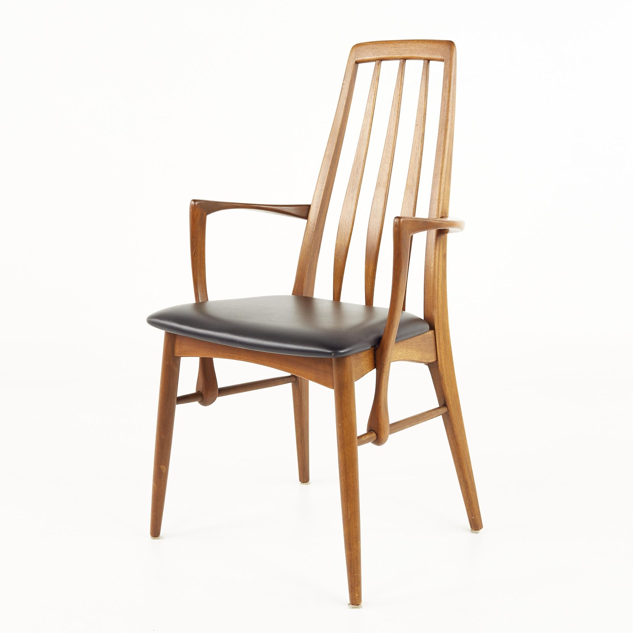 Niels Koefoed Eva Mid Century Teak Dining Chairs, Set of 8  7