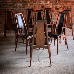 Niels Koefoed Eva Rosewood Dining Chairs Set of 10 Danish Midcentury, circa 1965