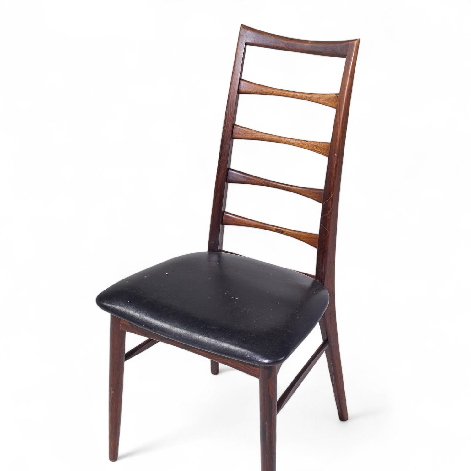 Niels Koefoed for Hornslet Møbelfabrik Lis Rosewood Dining Chairs - Set of 6 For Sale 3