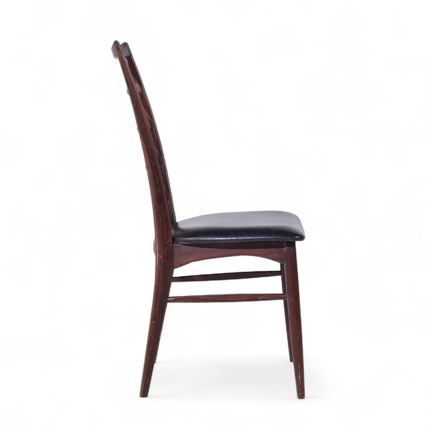 Danish Niels Koefoed for Hornslet Møbelfabrik Lis Rosewood Dining Chairs - Set of 6 For Sale