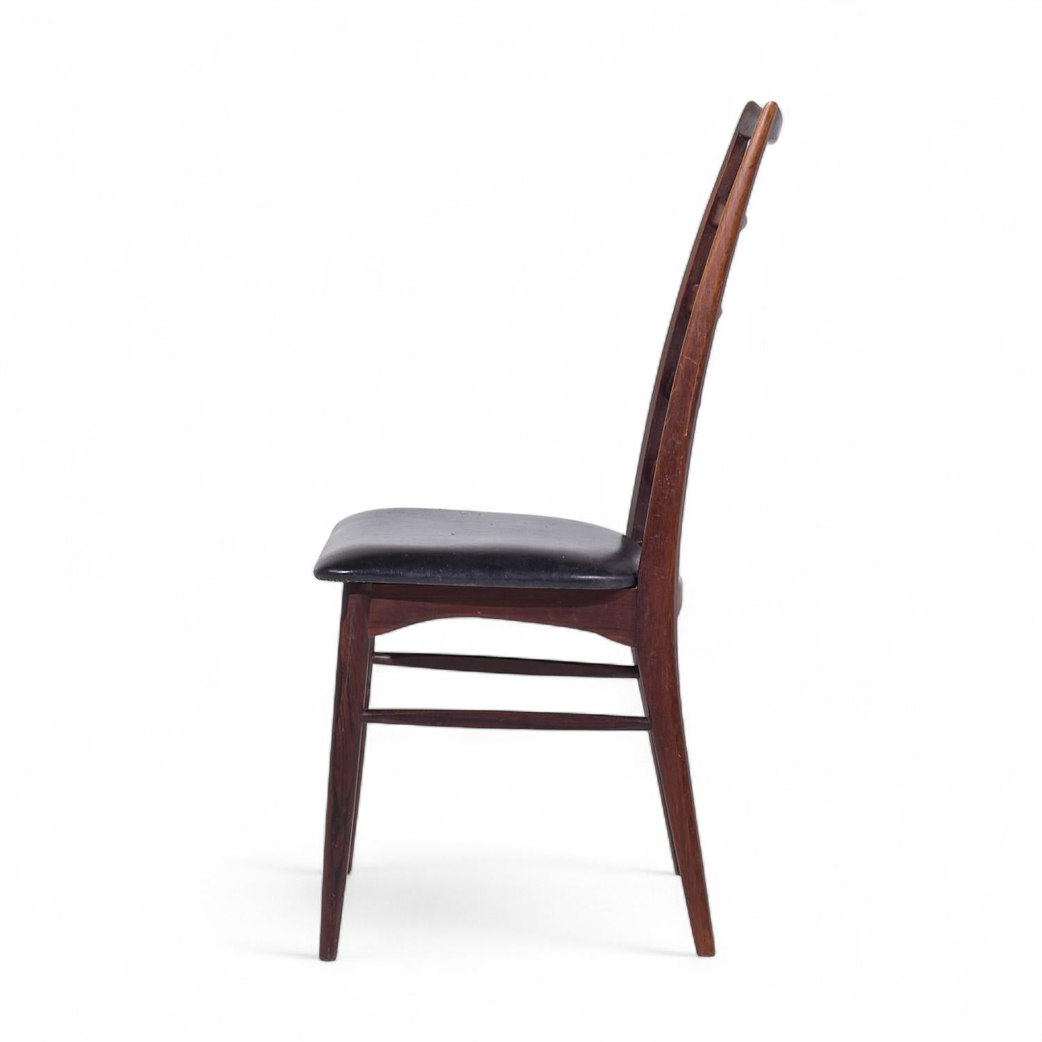 20th Century Niels Koefoed for Hornslet Møbelfabrik Lis Rosewood Dining Chairs - Set of 6 For Sale