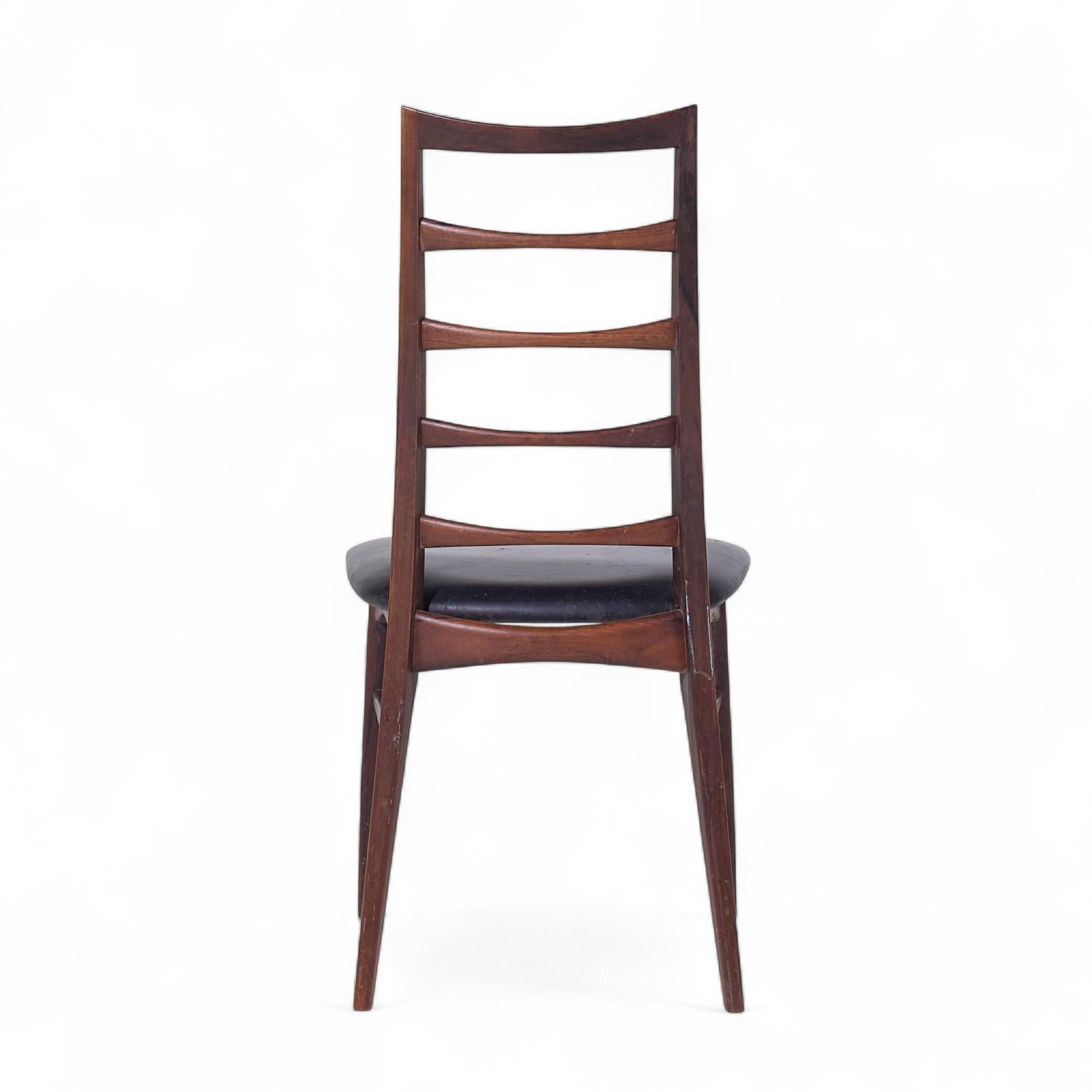 Niels Koefoed for Hornslet Møbelfabrik Lis Rosewood Dining Chairs - Set of 6 For Sale 1