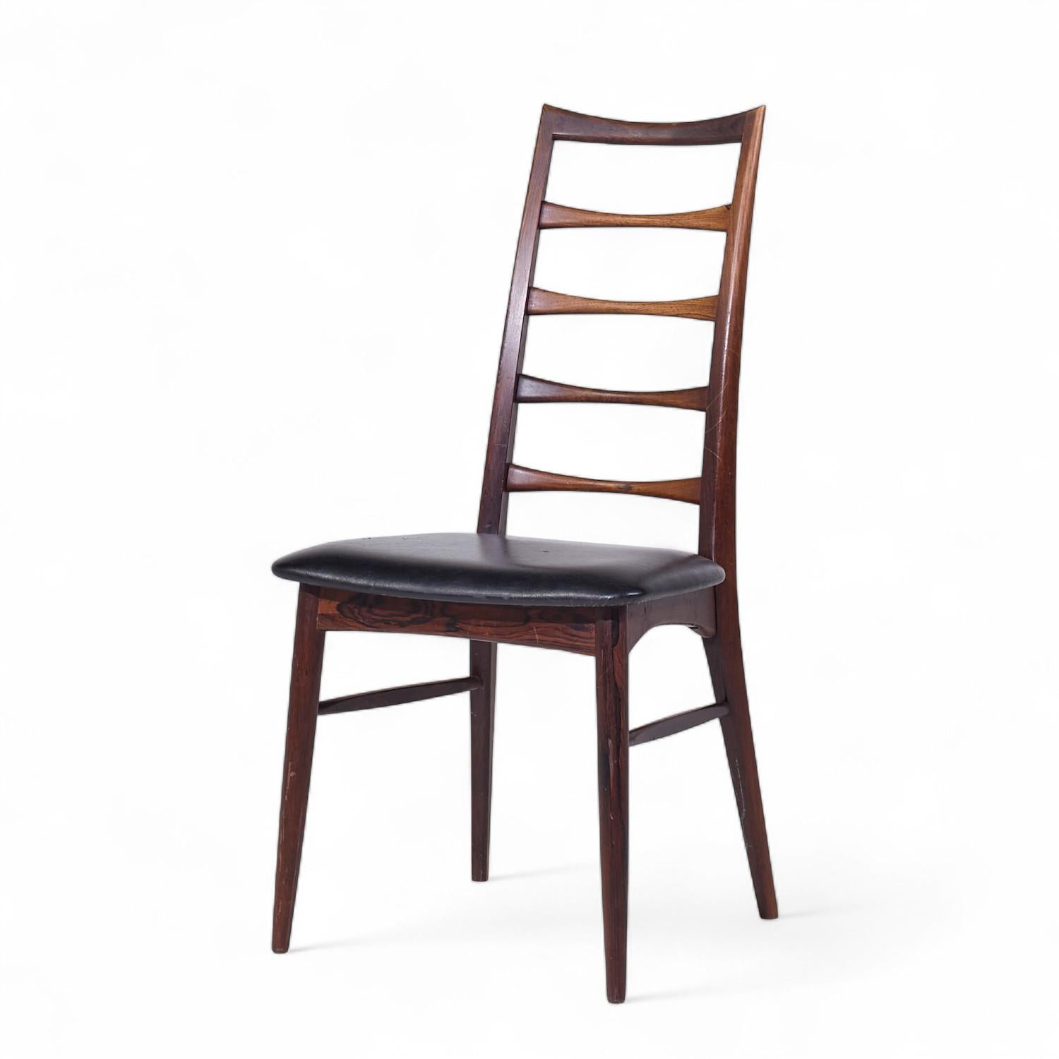 Niels Koefoed for Hornslet Møbelfabrik Lis Rosewood Dining Chairs - Set of 6 For Sale 2