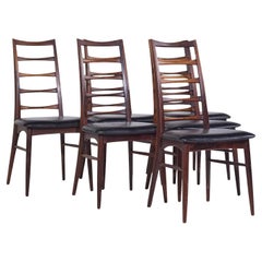 Used Niels Koefoed for Hornslet Møbelfabrik Lis Rosewood Dining Chairs - Set of 6