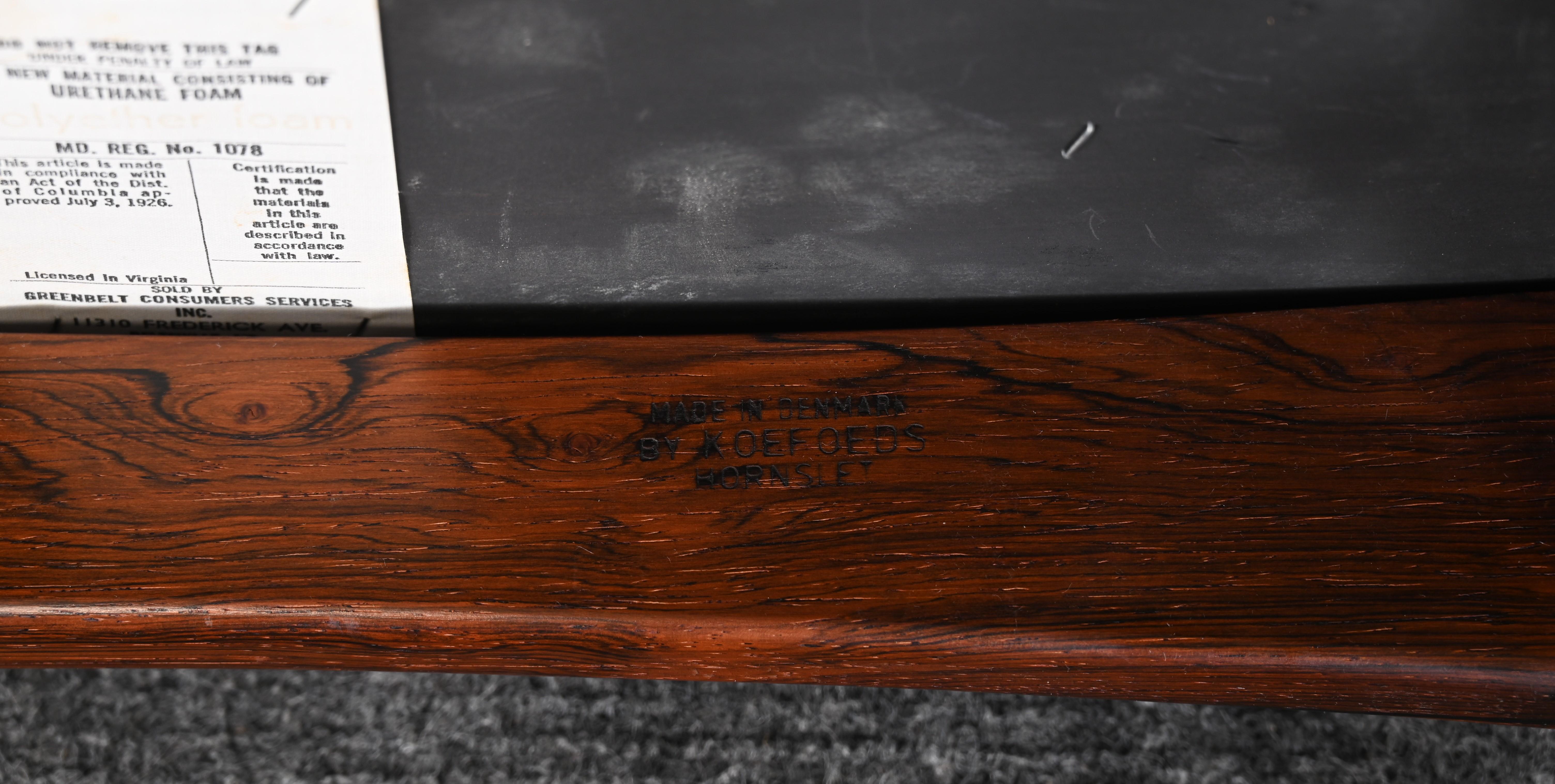 Niels Koefoed for Koefoed Hornslet, Set of Eight Rosewood 