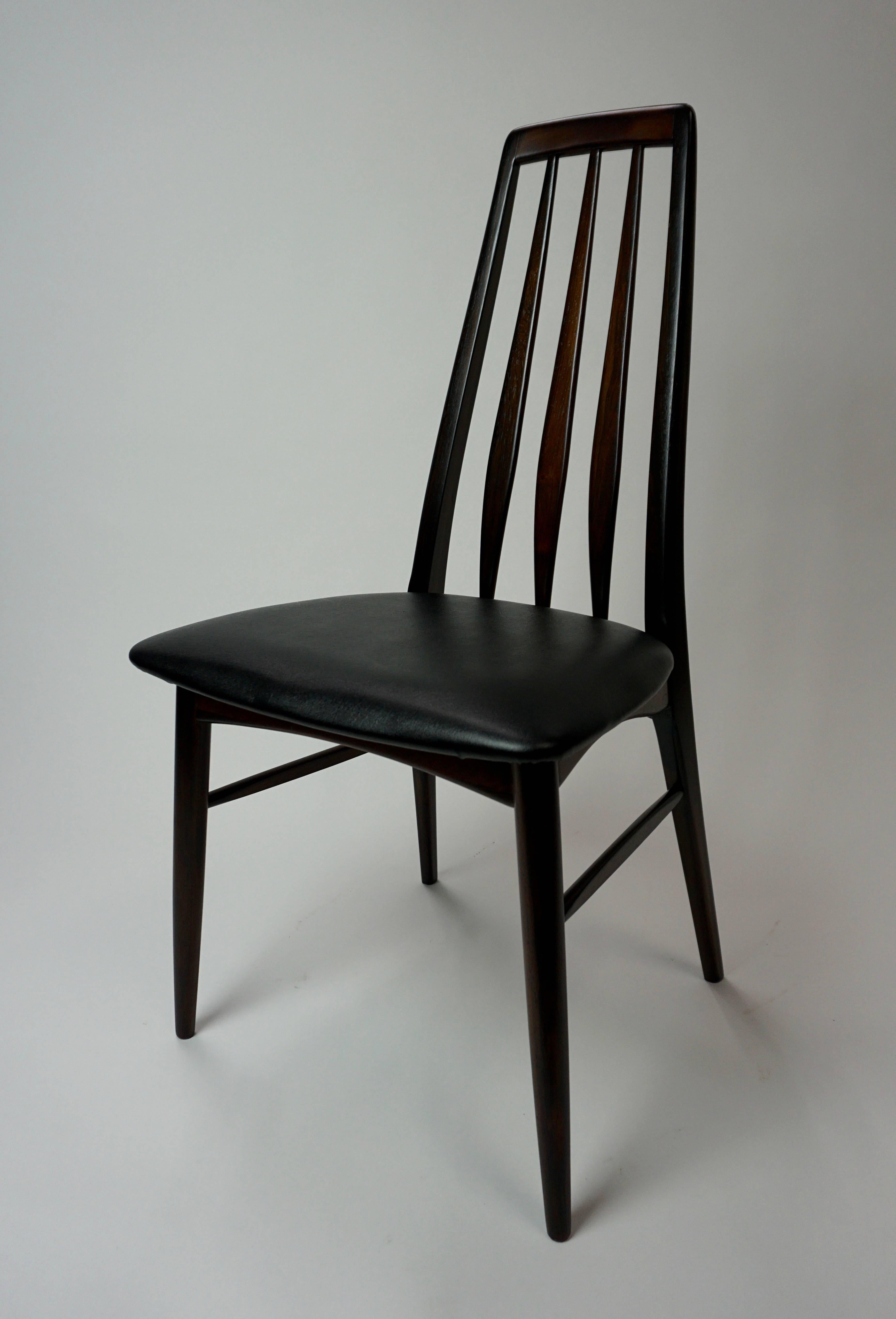 Mid-20th Century Niels Koefoed for Koefoed Hornslet Set of Six Rosewood Chairs
