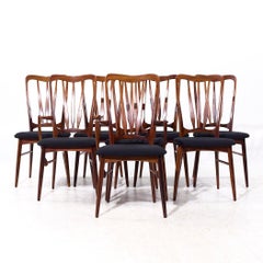 Niels Koefoed for Koefoeds Hornslet Ingrid MCM Danish Dining Chairs - Set of 8
