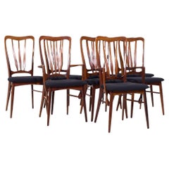 Niels Koefoed para Koefoeds Hornslet Sillas de comedor danesas Ingrid MCM - Lote de 8