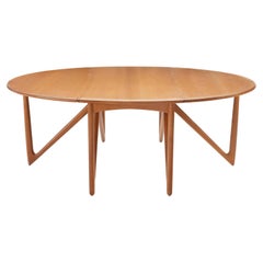 Niels Koefoed Gateleg Dining Table in Oak for Koefoeds Hornslet, 1960's