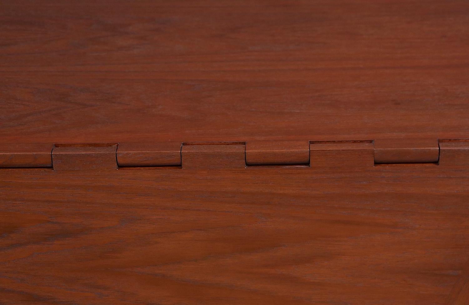 Niels Koefoed Gateleg Teak Dining Table for Koefoeds Hornslet 6