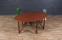 Tavolo da pranzo in teak Niels Koefoed Gateleg per Koefoeds Hornslet